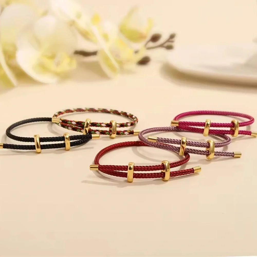 Trendy Red Thread String Bracelet - Picture 3 of 4